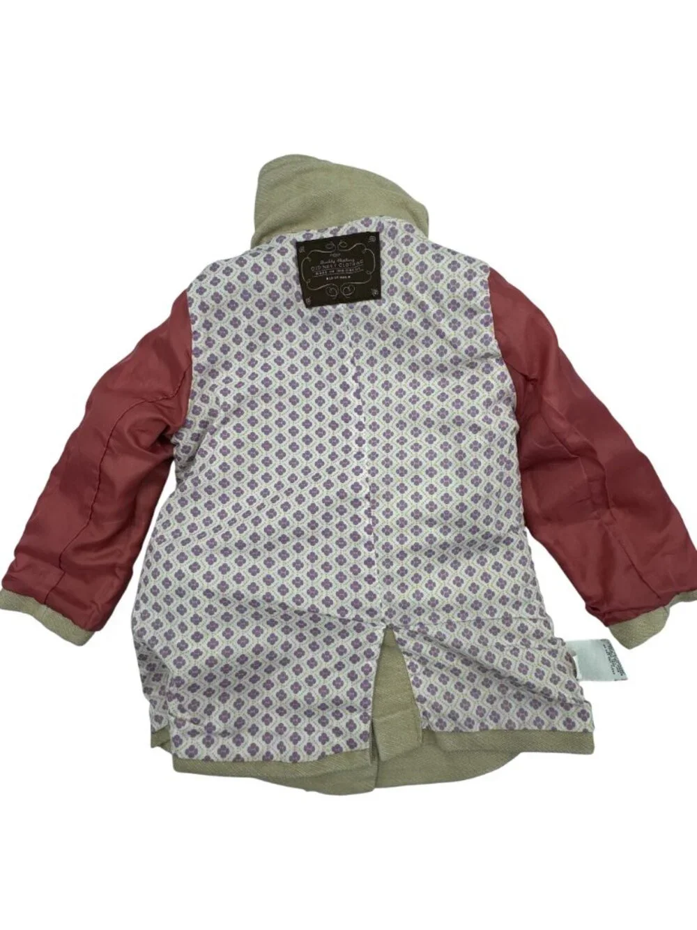 Old Navy Toddler Girls Tan Pea Coat Size 18-24 Month Dressy